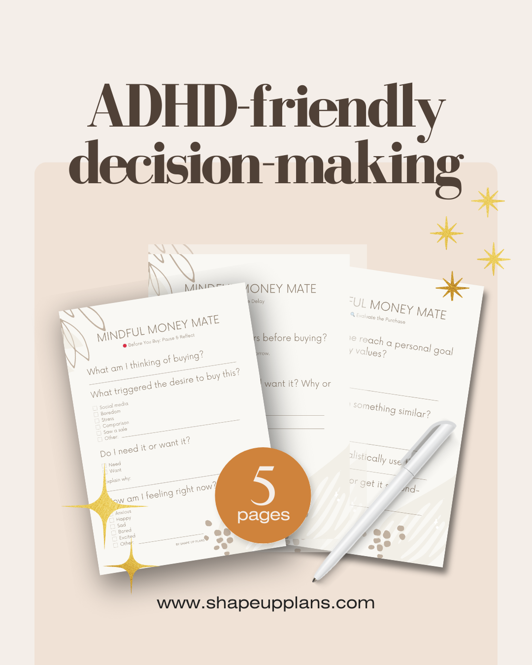 ADHD-friendly decision-making - Mindful Money Mate đź›’