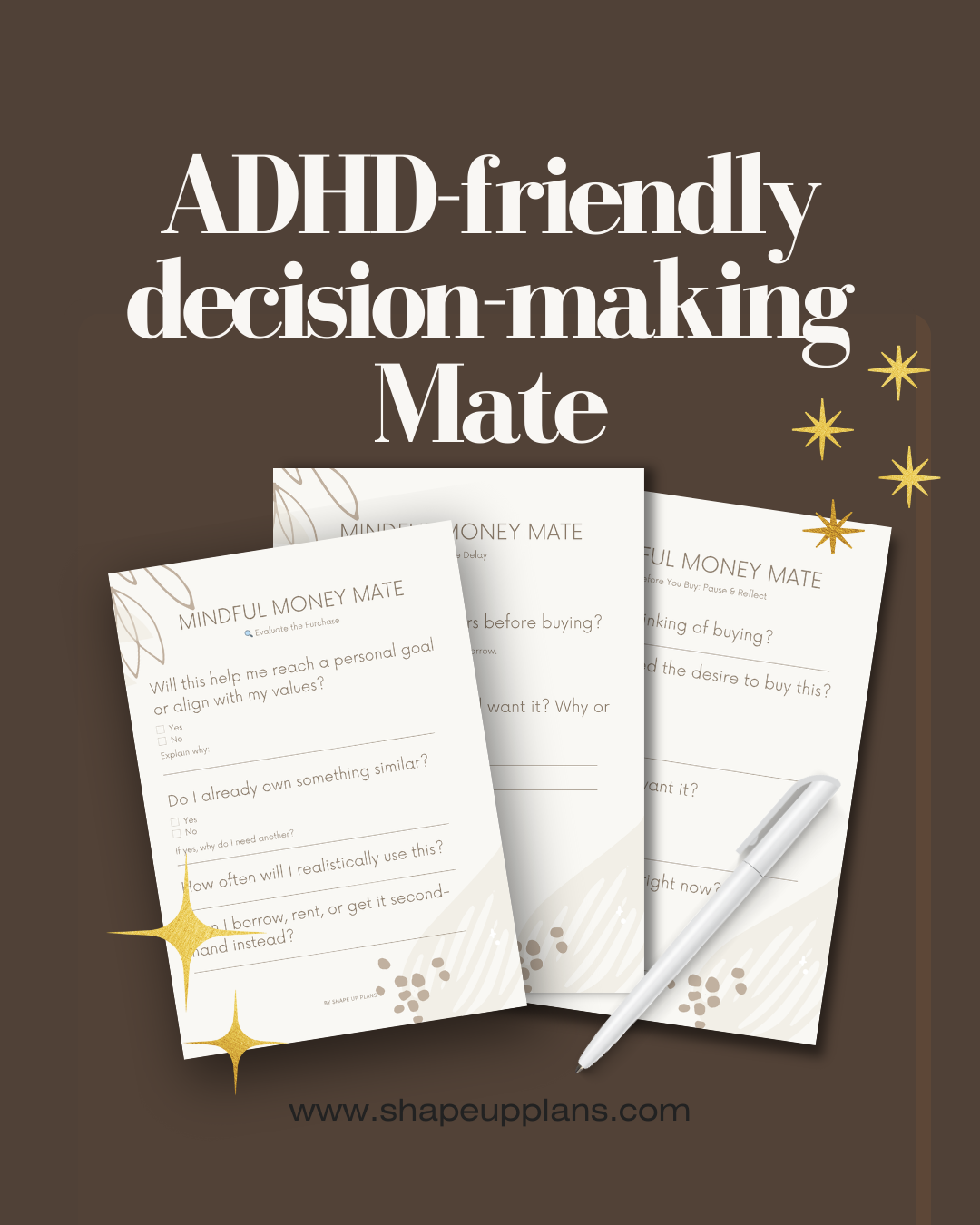ADHD-friendly decision-making - Mindful Money Mate đź›’