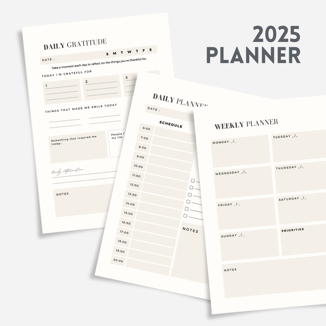 New Year 2025 Planner: Elevate Your Year, Achieve Your Dreams
