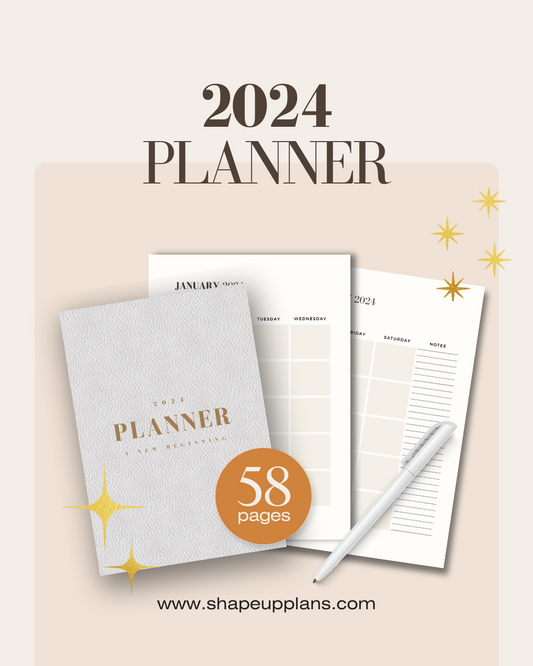 New Year 2024 Planner: Elevate Your Year, Achieve Your Dreams