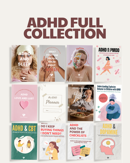 ADHD Full Collection 🌟 12 ADHD-powerful ebooks + planners
