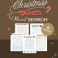 XMAS 2023 🎄: Christmas Games Bundle, Printable Maze Puzzles, Word Search, Coloring Pages and Activity Book For Kids