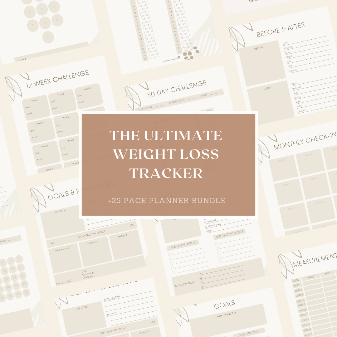 The ULTIMATE and MINIMALIST Weight Loss Tracker Bundle Pack