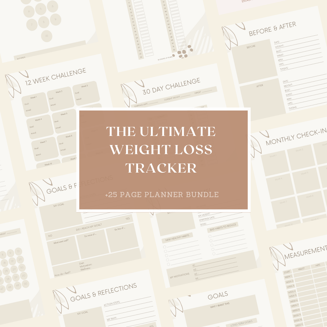 The ULTIMATE and MINIMALIST Weight Loss Tracker Bundle Pack