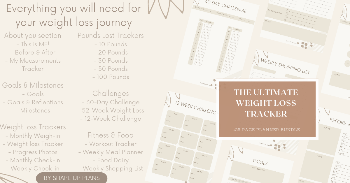 The ULTIMATE and MINIMALIST Weight Loss Tracker Bundle Pack