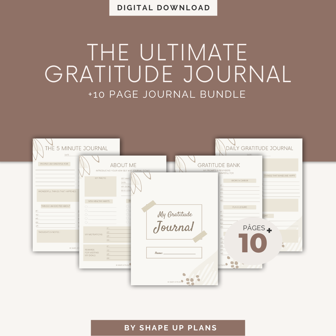 The ULTIMATE and MINIMALIST Gratitude Journal Bundle Pack