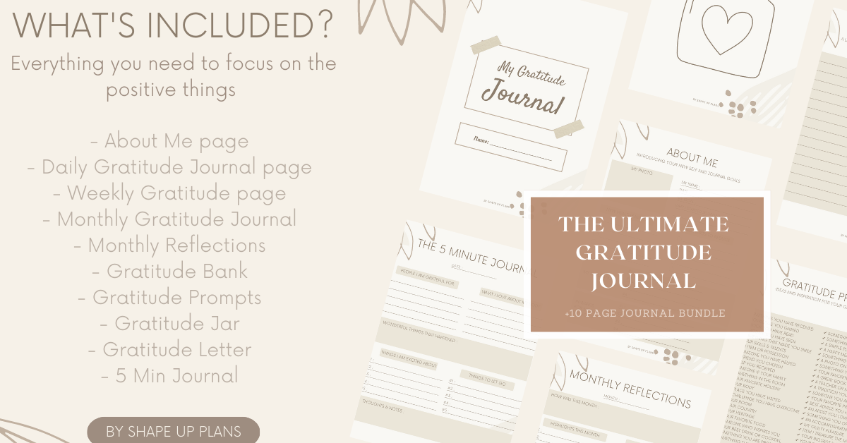 The ULTIMATE and MINIMALIST Gratitude Journal Bundle Pack