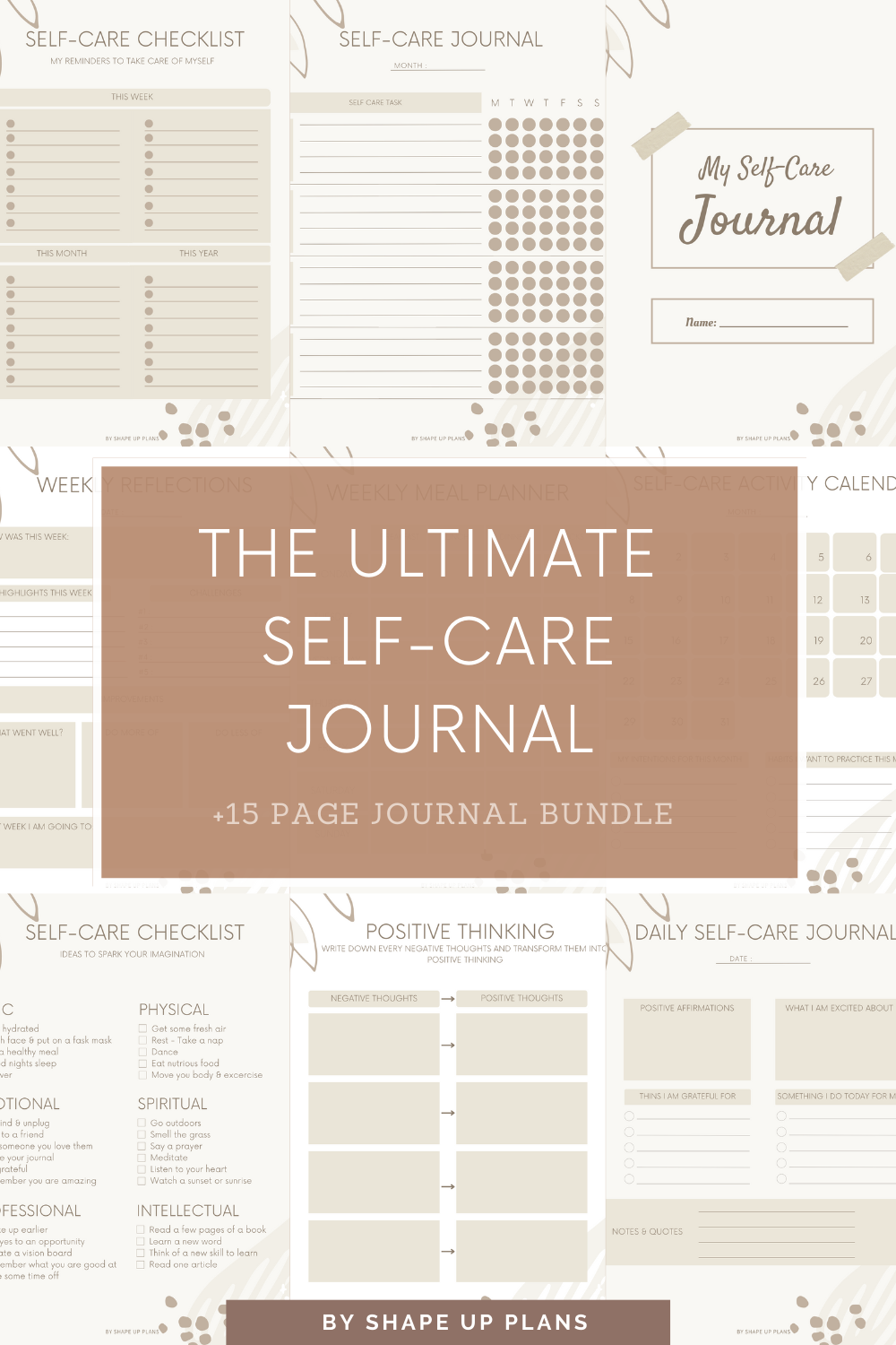 The Ultimate Starter Kit Yearly Pages Personalized Journal Monthly Spreads  Stationery Self Care Mental Health Jessica's Journal 
